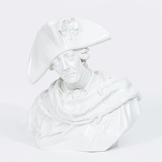 A Large Portrait Bust of Frederick the Great