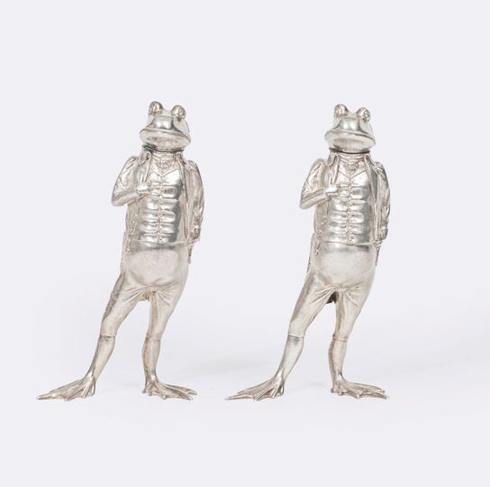 A Pair of Frog Figurines as Spice Shakers