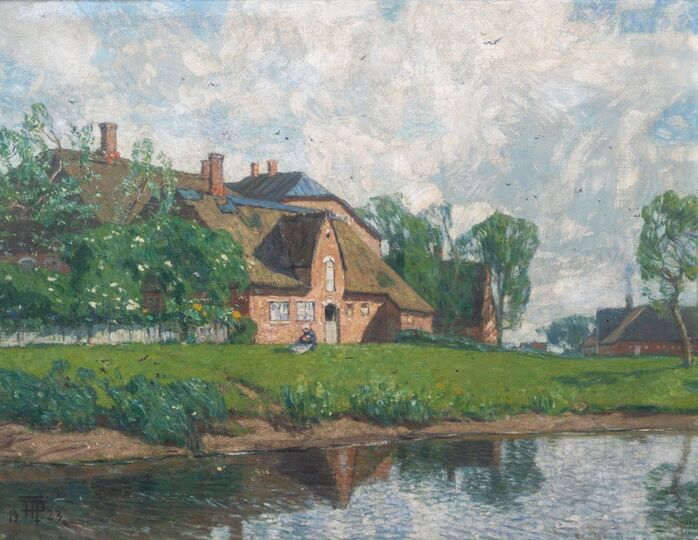 Farmstead by the water