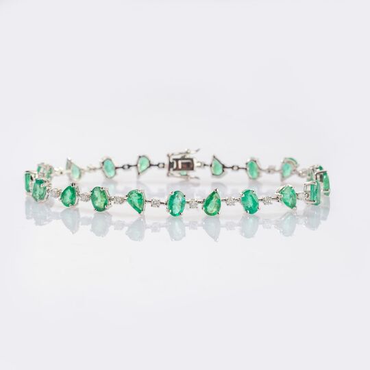 Emerald-Diamond Bracelet