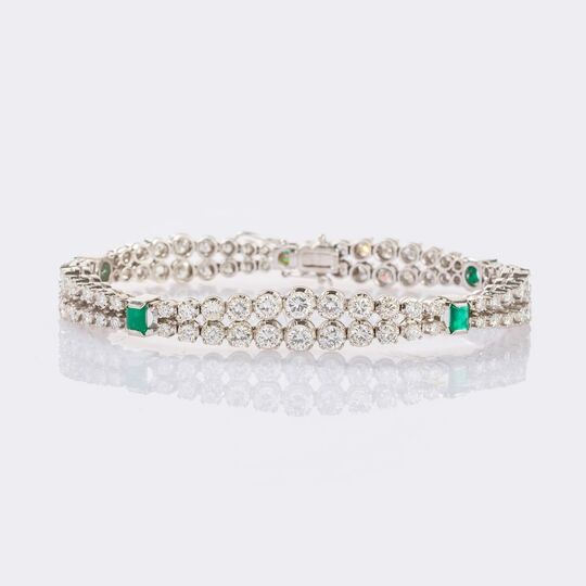 Highcarat Diamond Emerald Bracelet