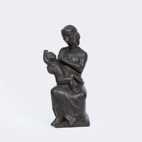 A Sitting Mother with Child