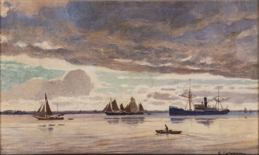 Evening mood on the Elbe