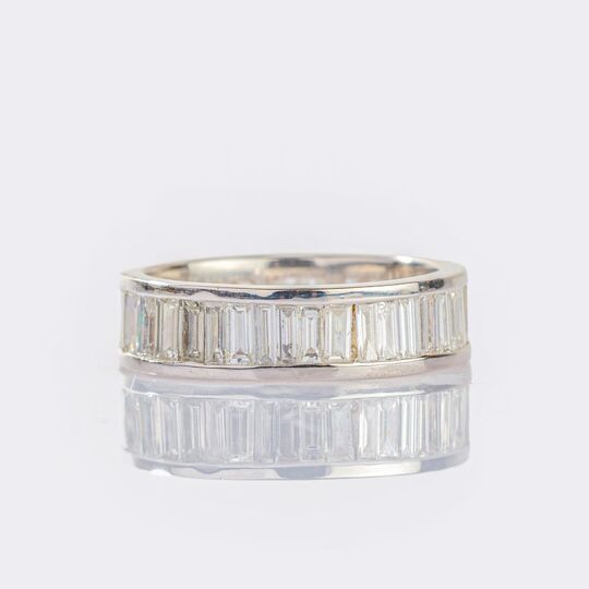 Bandring mit Baguette-Diamanten