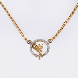 A splendid Panthère Necklace 'Cercle de diamants'