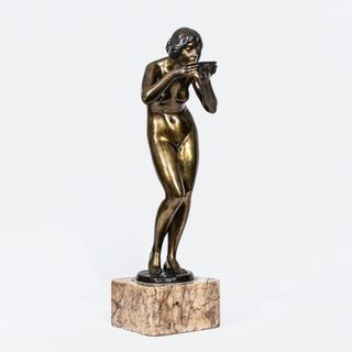 A Drinking Female Nude
