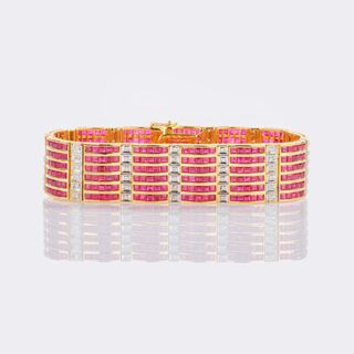 Ruby Diamond Bracelet