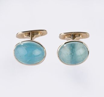Pair Aquamarine Cufflinks