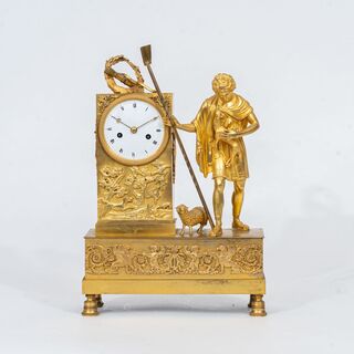 French Empire Figurine Pendulum 'Aristaeus'