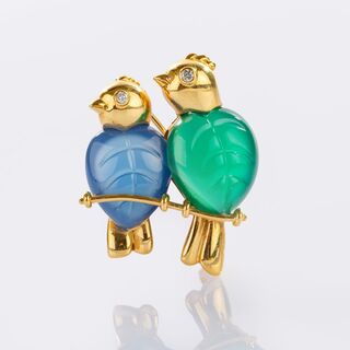 Vintage Brooch 'Les Inséparables'