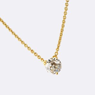 High-Carat Diamond Pendant on Chain
