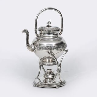 Empire Tea Kettle on Rechaud