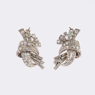 Pair of Diamond Earrings