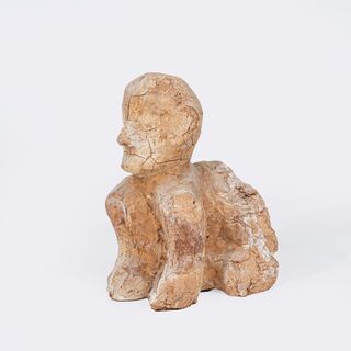 Schokoladenskulptur 'Selbstporträt als Löwe'
