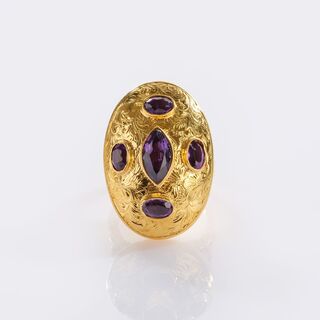 Amethyst Cocktail Ring