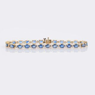 Sapphire Diamond Bracelet
