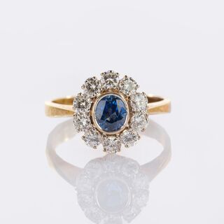 Sapphire Diamond Ring