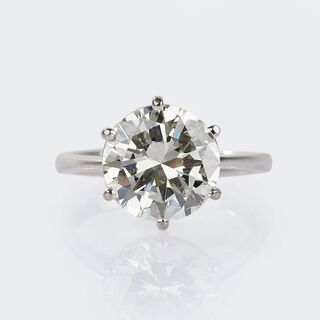Exceptional High-Carat Solitaire Ring