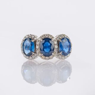 Sapphire Diamond Ring