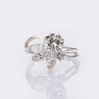 Floral Diamond Ring