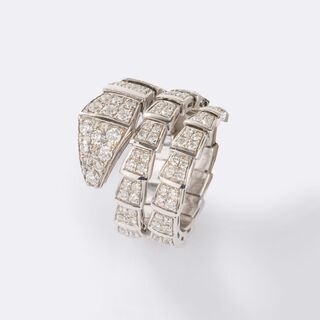 Schlangenförmiger Diamant Ring 'Serpenti Viper'