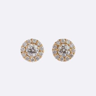 Pair of Diamond Stud-Earrings By Kim