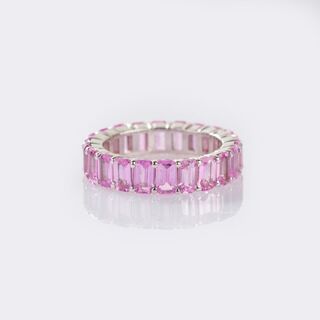 Pink Sapphire Rivière Ring