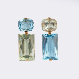 Pair of Precious Stones Earpendants