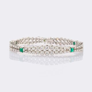 Highcarat Diamond Emerald Bracelet