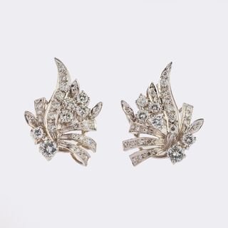Pair of Diamond Earrings