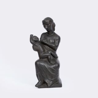 A Sitting Mother with Child
