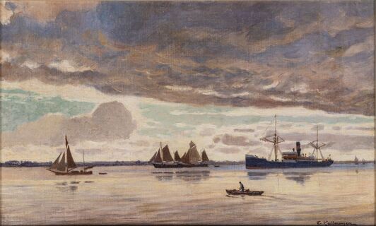 Evening mood on the Elbe
