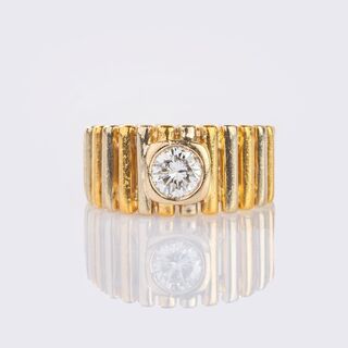 Band Ring with Solitaire