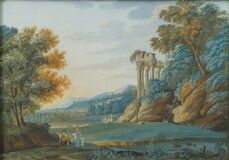Paar Gegenstücke: Klassizistische Landschaften - Bild 4