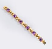 Amethyst Armband 'Bamboo' - Bild 2