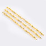 Set von drei Gold Armbändern mit Brillant-Besatz - Bild 2