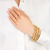 Set von drei Gold Armbändern mit Brillant-Besatz - Bild 4