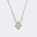 Herzschliff-Diamant Anhänger an Kette - Bild 2
