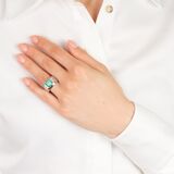 Fine Emerald Diamond ring - image 3