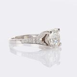 Exceptional Loop Clear Solitaire Diamond Ring - image 2