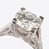 Exceptional Loop Clear Solitaire Diamond Ring - image 3