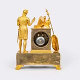 Louis-Seize Figurine Pendule 'Table des  Lois de Minos' after Voltaire - image 3