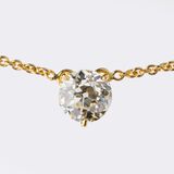 High-Carat Diamond Pendant on Chain - image 2