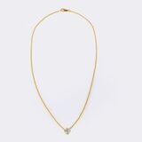 High-Carat Diamond Pendant on Chain - image 3