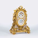 Seltene Vier Jahreszeiten Pendule 'Ewiger Kalender' mit Mondphase und Brocot Hemmung - Bild 2