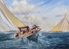 The Enterprise from New York in a Boat Race - image 1