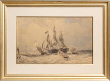 Three-master with Jolly Boats - image 2