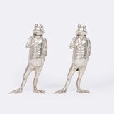 A Pair of Frog Figurines as Spice Shakers - image 1