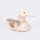 A very rare and large Okimono 'Mandarin Duck' - image 1