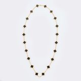 Langes Gold-Onyx Collier 'Alhambra 20 Motive' - Bild 1